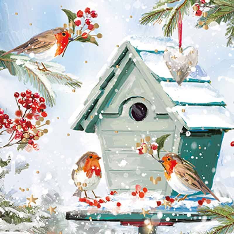 Ling Design Charity Christmas Cards - Christmas In The Garden (Pack Of 6)