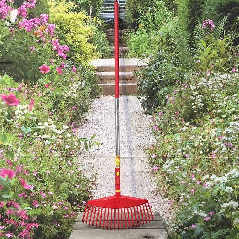 Wolf Garten Multi-change Rake Lawn Care Set: Leaf Rake & Handle