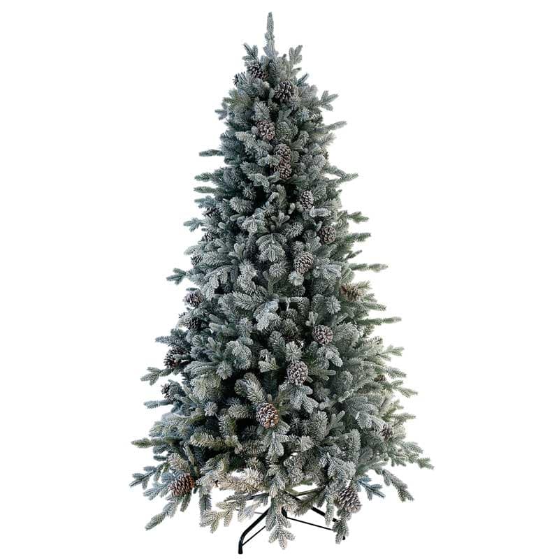 National Tree Snowy Dorchester Pine Slim Artificial Christmas Tree 5.5ft